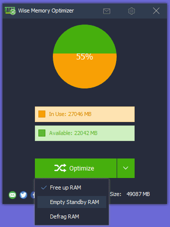 تحميل برنامج Wise Memory Optimizer لتحسين أداء جهاز الكمبيوتر