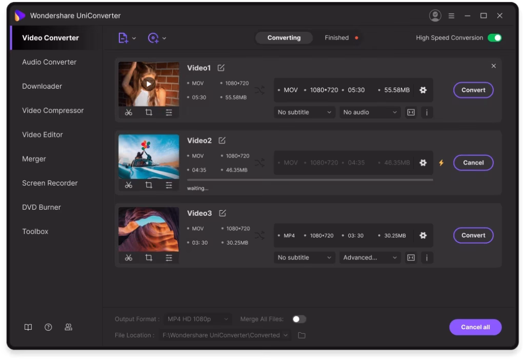 تحميل برنامج Wondershare UniConverter لتحويل وتحرير وتحسين ملفات الفيديو والصوت
