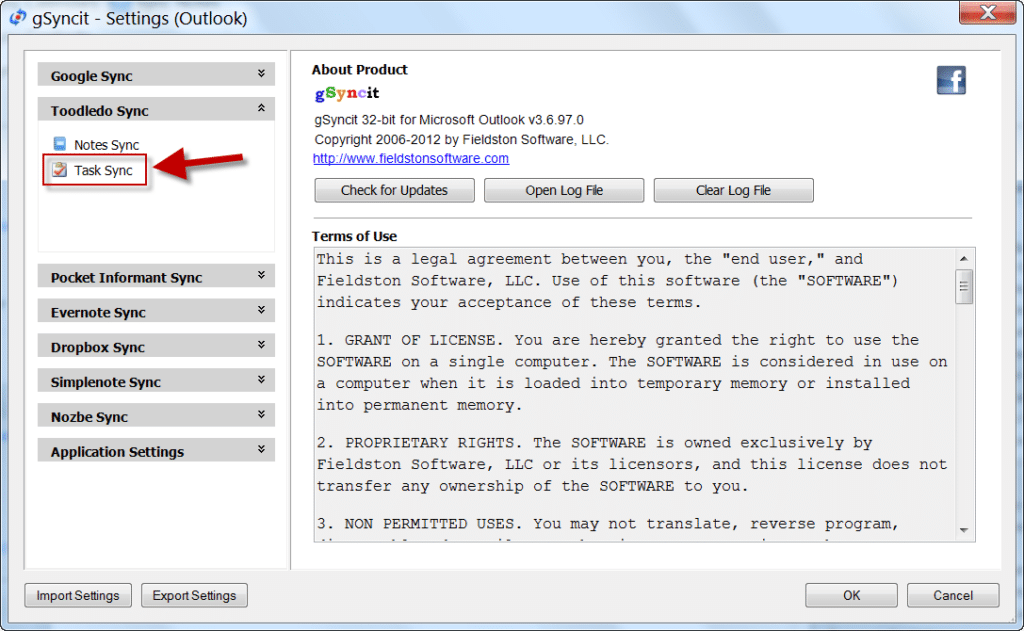 تحميل برنامج gSyncit for Microsoft Outlook للمزامنة الفورية