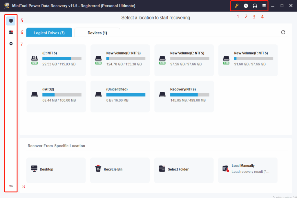 تحميل برنامح MiniTool Power Data Recovery لاسترجاع الملفات المحذوفة
