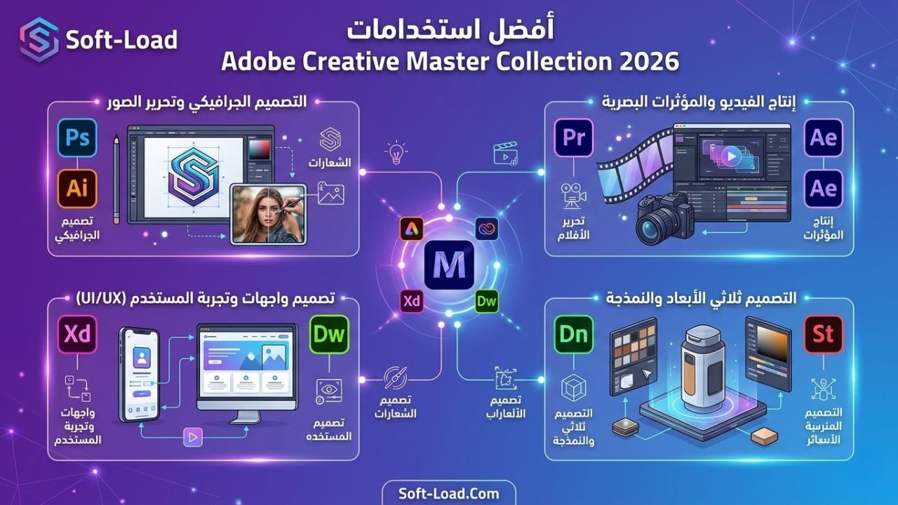 أفضل استخدامات Adobe Creative Master Collection 2026