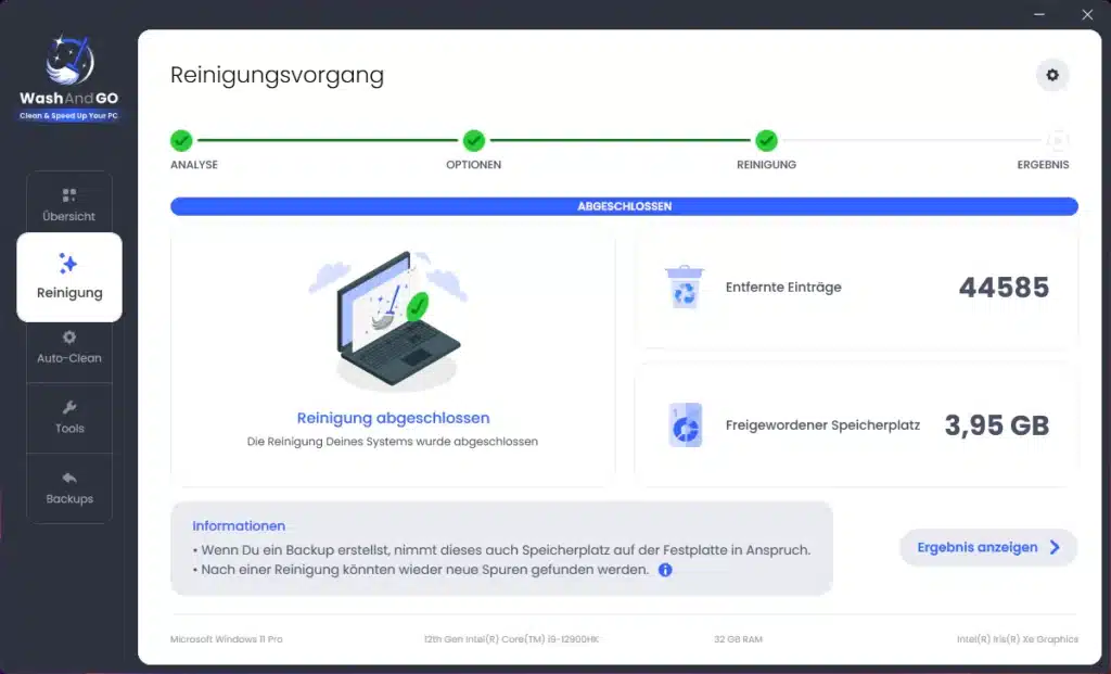 تحميل برنامج Abelssoft WashAndGo لتنظيف الويندوز من الملفات الغير ضرورية