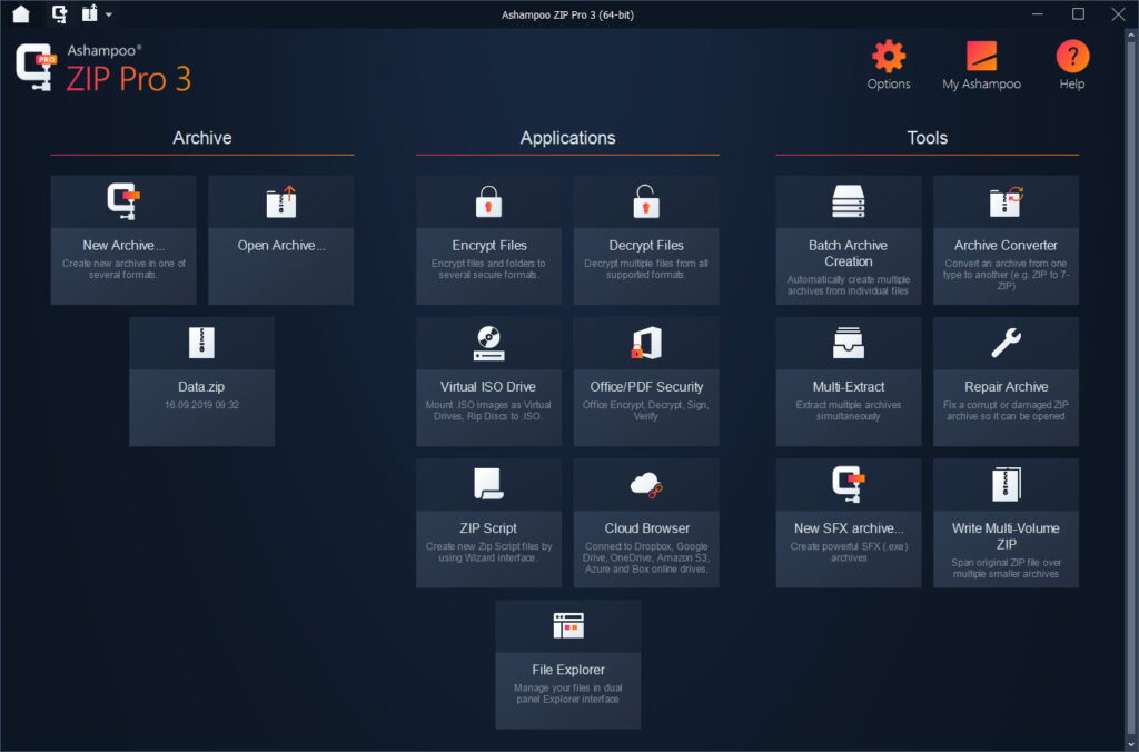 تحميل برنامج Ashampoo ZIP Pro  لضغط الملفات