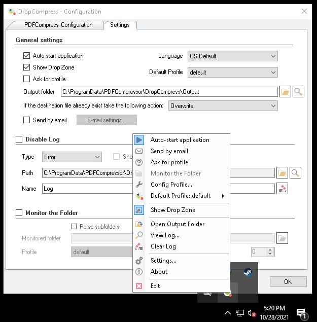 تحميل برنامج DropCompress  لضغط وتحسين ملفات PDF