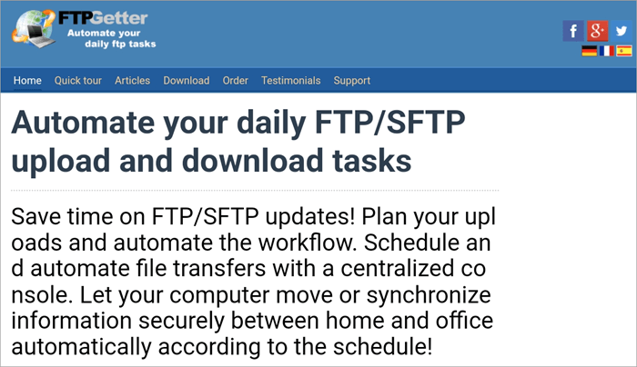 تحميل برنامج FTPGetter Professional | لأتمتة نقل الملفات