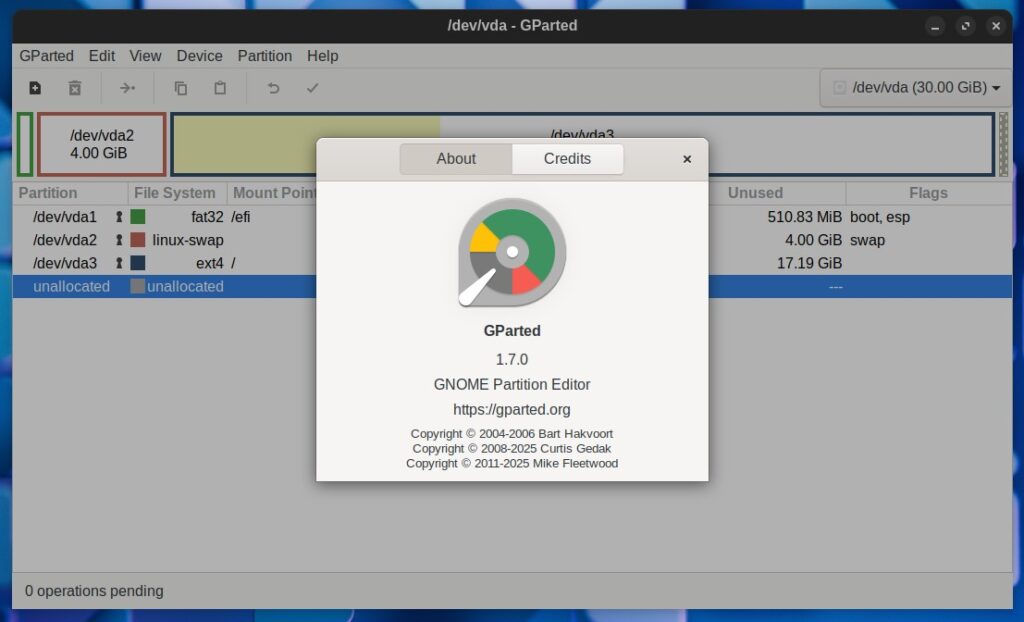تحميل برنامج Gnome Partition Editor مدير الأقراص الأقوى والأكثر أماناً
