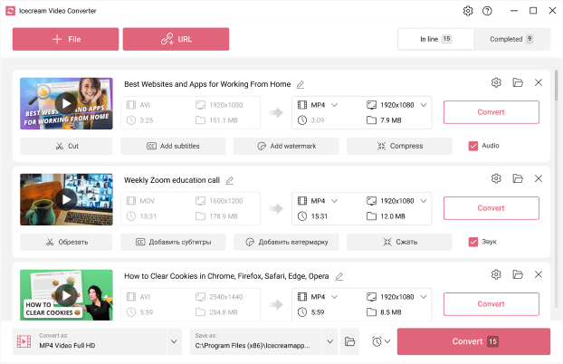 تحميل برنامج Icecream Video Converter Pro لتحويل الفيديوهات بكفاءة