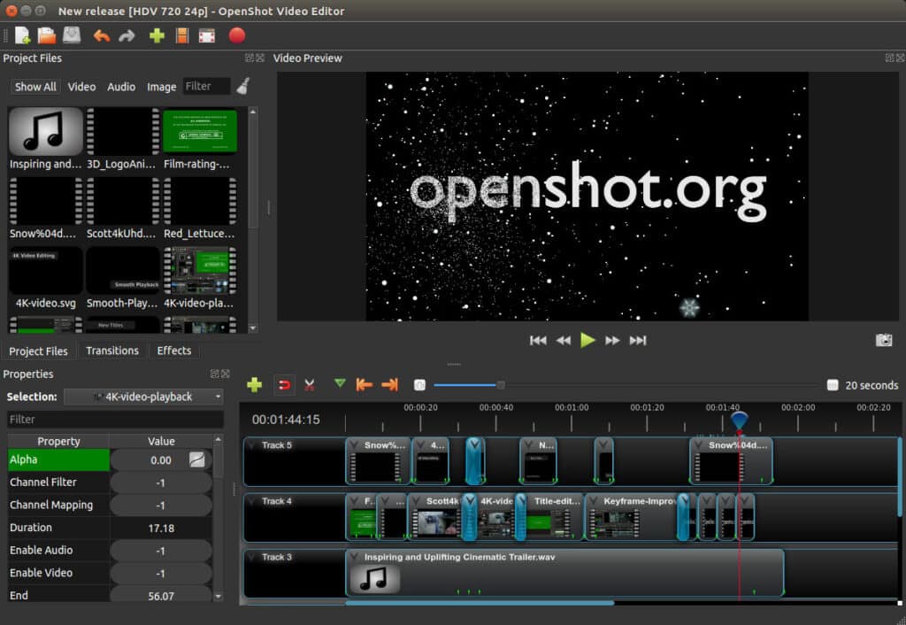 تحميل برنامج OpenShot Video Editor لتحرير وتعديل الفيديو