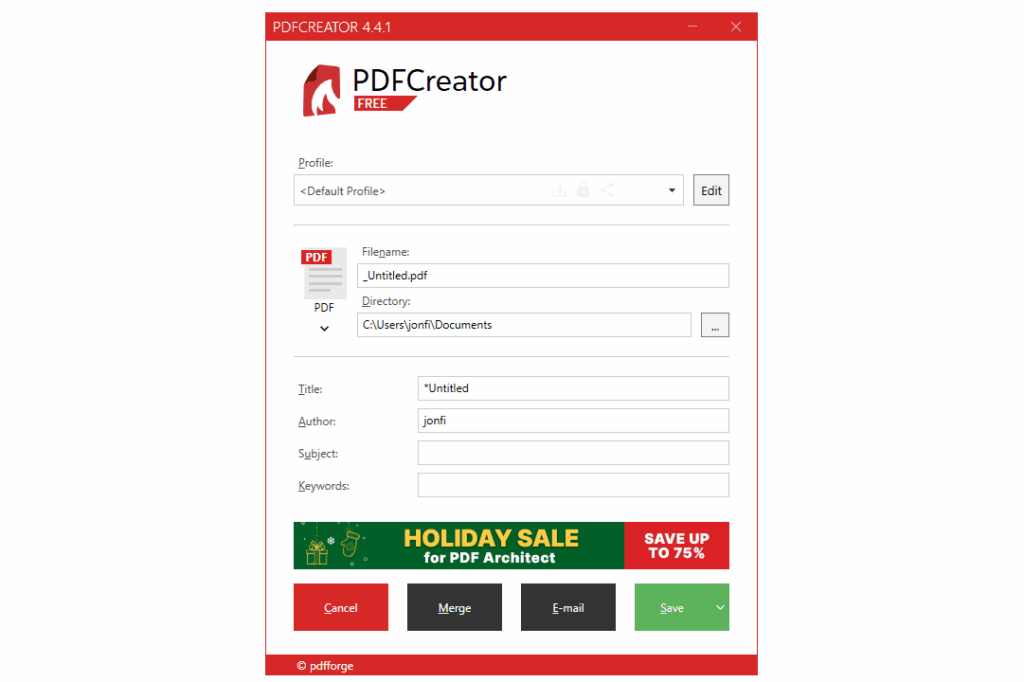 تحميل برنامج PDFCreator | لتحول أي مستند إلى ملف PDF