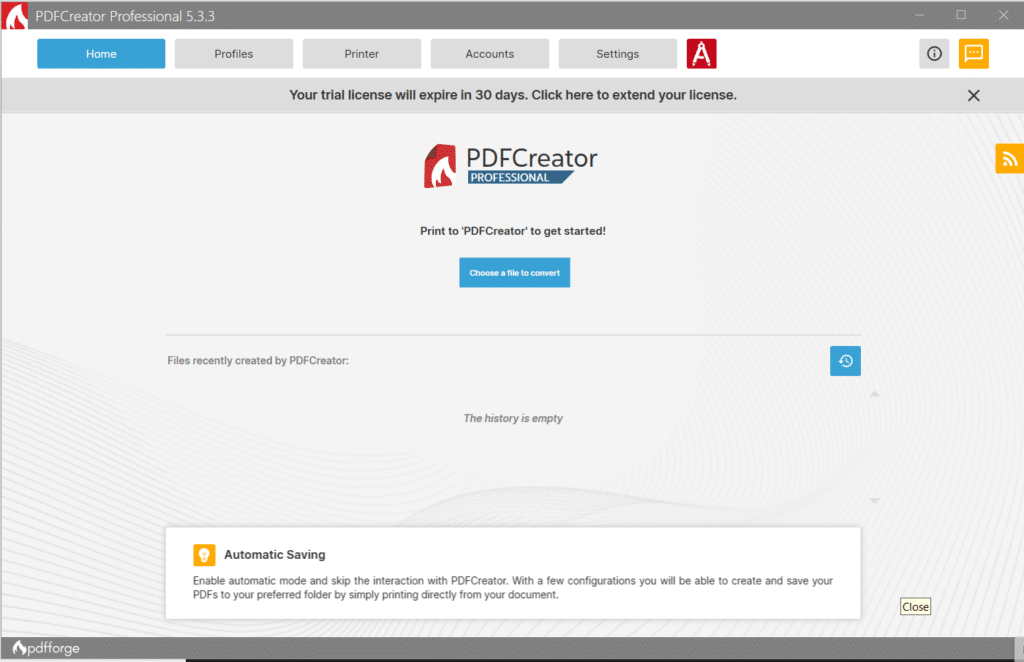 تحميل برنامج PDFCreator | لتحول أي مستند إلى ملف PDF