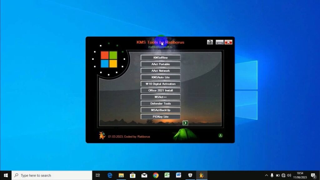 تحميل برنامج Ratiborus KMS Tools Lite لتفعيل جميع إصدارات ويندوز وأوفيس