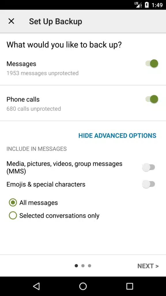 تحميل برنامج SMS Backup & Restore Pro لحماية رسائل الـSMS وMMS