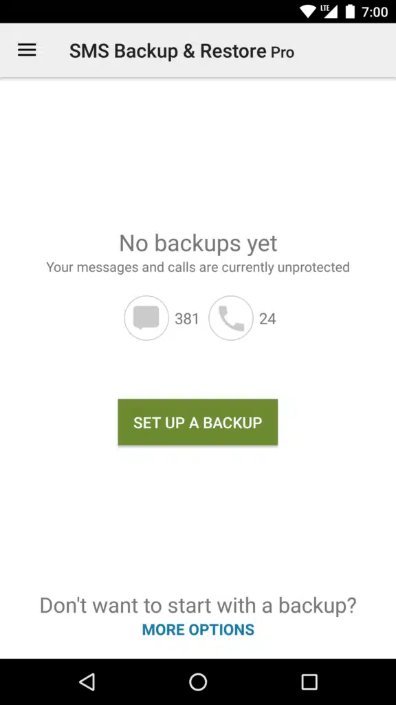 تحميل برنامج SMS Backup & Restore Pro لحماية رسائل الـSMS وMMS
