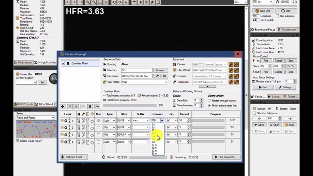 تحميل برنامج Sequence Generator Pro QSI Edition لالتقاط الصور السماوية