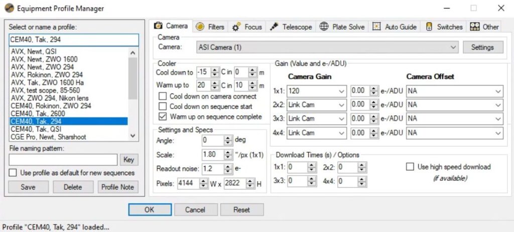تحميل برنامج Sequence Generator Pro QSI Edition لالتقاط الصور السماوية