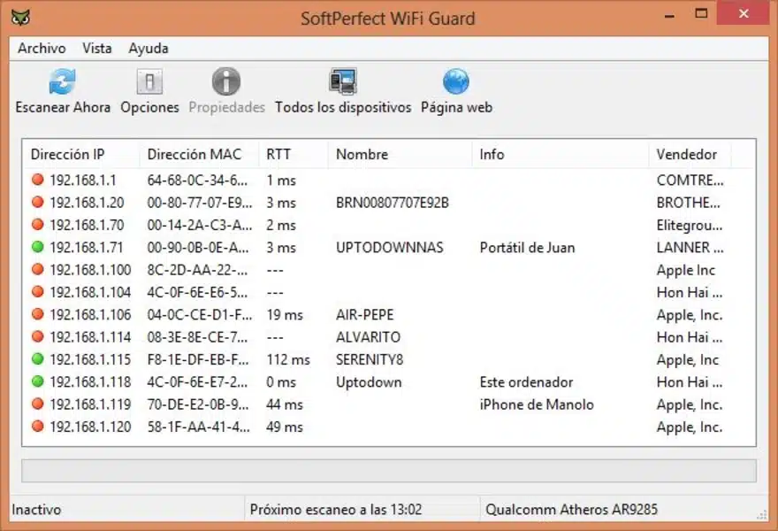 تحميل برنامج SoftPerfect WiFi Guard لحماية شبكة الواي فاي