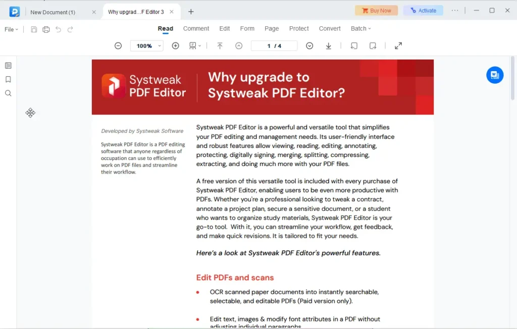 تحميل برنامج Systweak PDF Editor Pro | لإدارة ملفات PDF