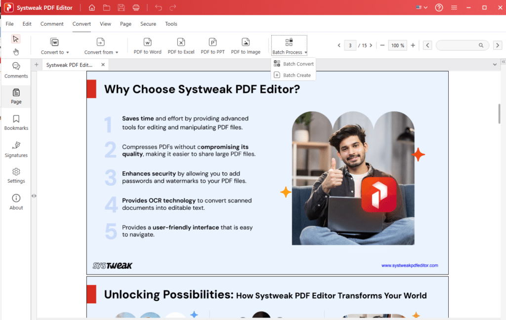 تحميل برنامج Systweak PDF Editor Pro | لإدارة ملفات PDF