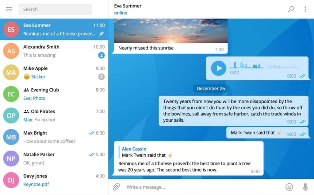 تحميل برنامج Telegram Desktop للمراسلة الفورية