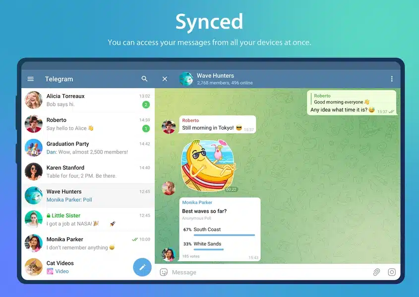تحميل برنامج Telegram Desktop للمراسلة الفورية