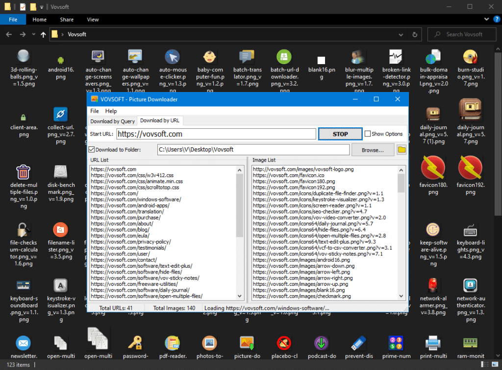 تحميل برنامج VovSoft Picture Downloader لتنزيل صور متعددة من الإنترنت