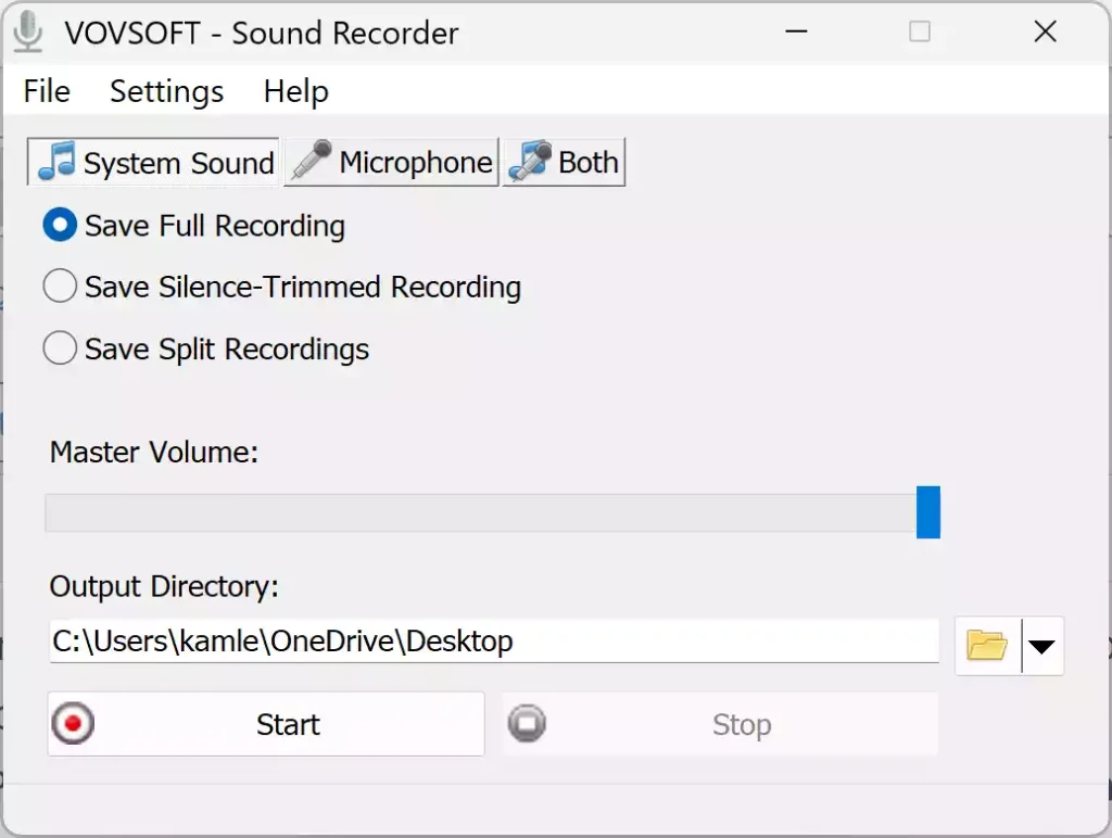تحميل برنامج VovSoft Sound Recorder لتسجيل الصوت باحترافية