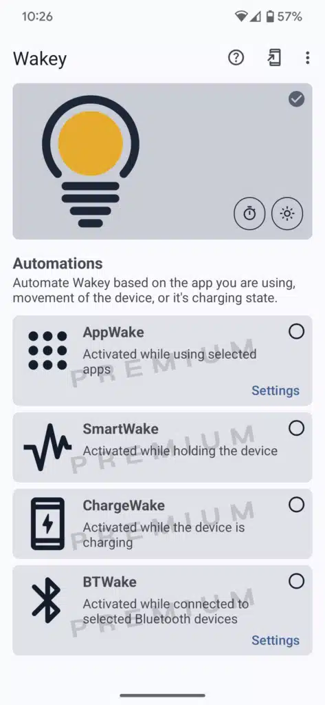 تحميل برنامج Wakey Keep Screen On لمنع شاشة الهاتف من الاغلاق