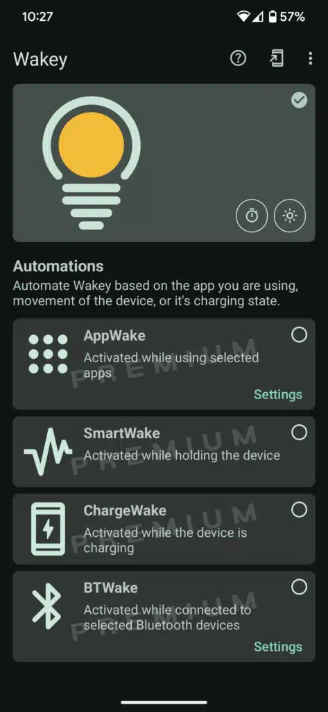 تحميل برنامج Wakey Keep Screen On لمنع شاشة الهاتف من الاغلاق