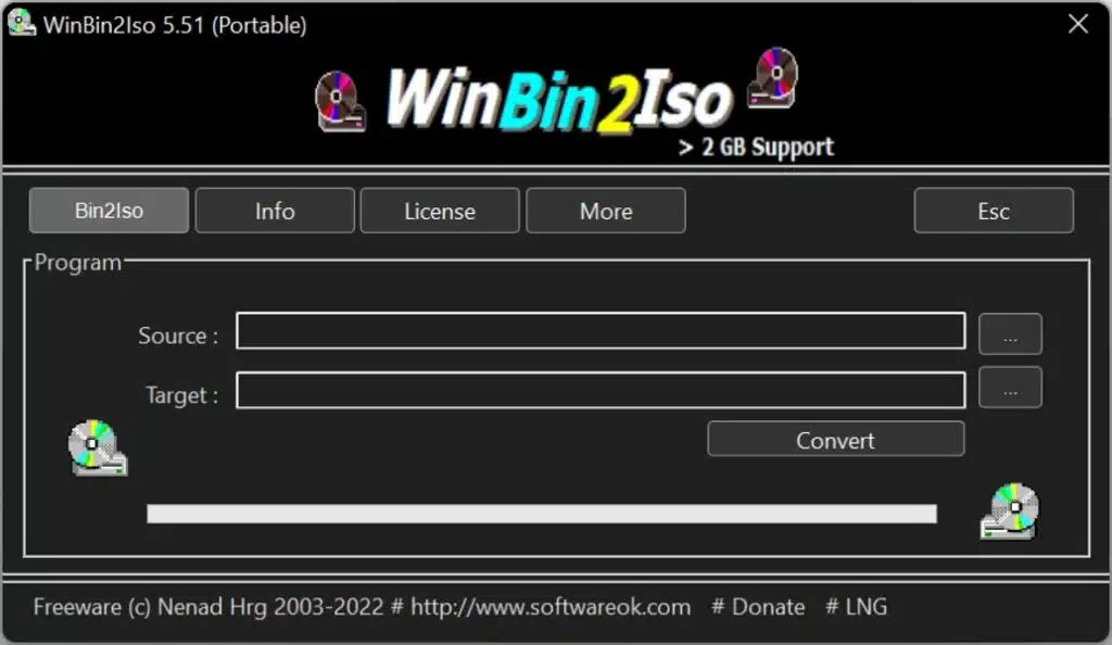 تحميل برنامج WinBin2Iso لتحويل ملفات الصور ذات الامتداد BIN إلى ISO