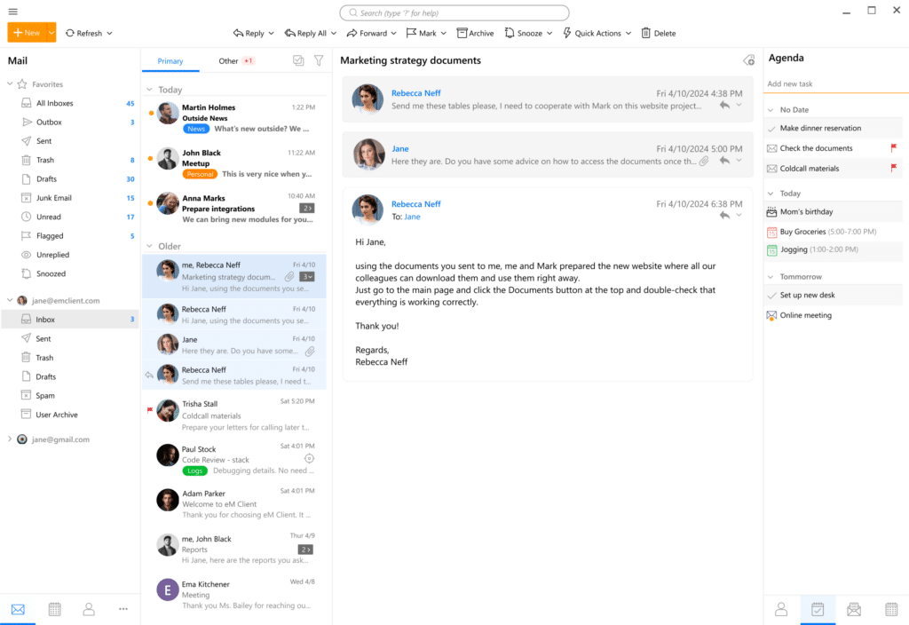 تحميل برنامج eM Client Pro لإدارة البريد الإلكتروني