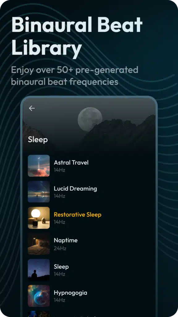 تحميل تطبيق Binaural Beats Brainwaves الطريقة العلمية لتحسين التركيز والنوم