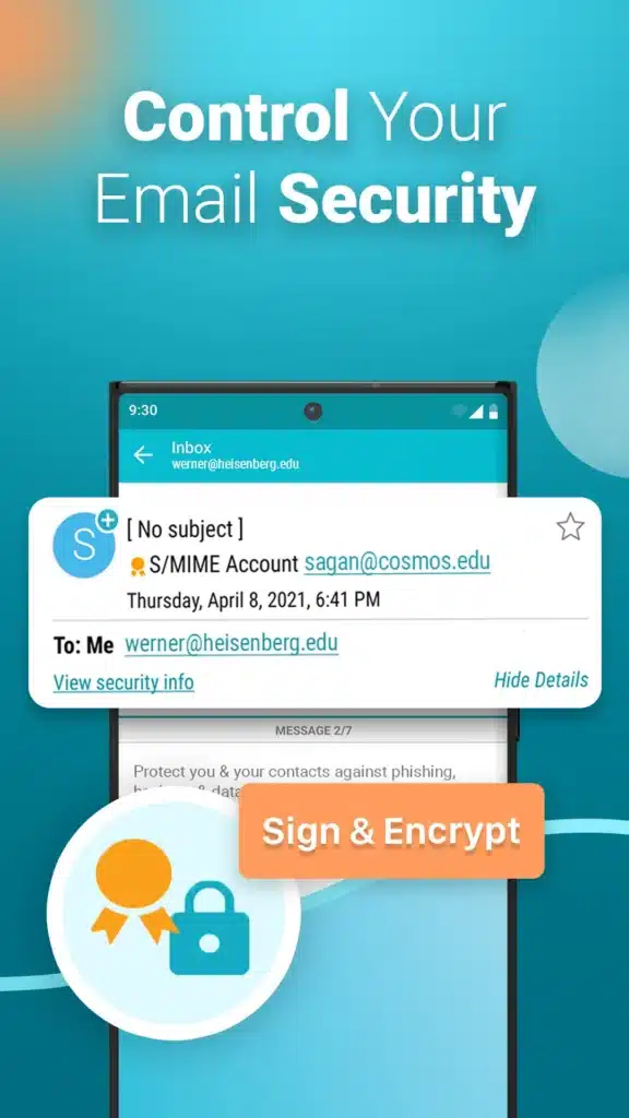 تحميل تطبيق Email Aqua Mail  لإدارة رسائلك بكفاءة فائقة