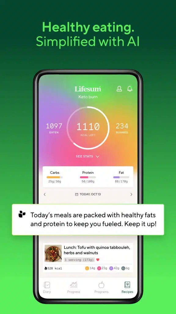 تحميل تطبيق Lifesum لتحسين الصحة واللياقة البدنية