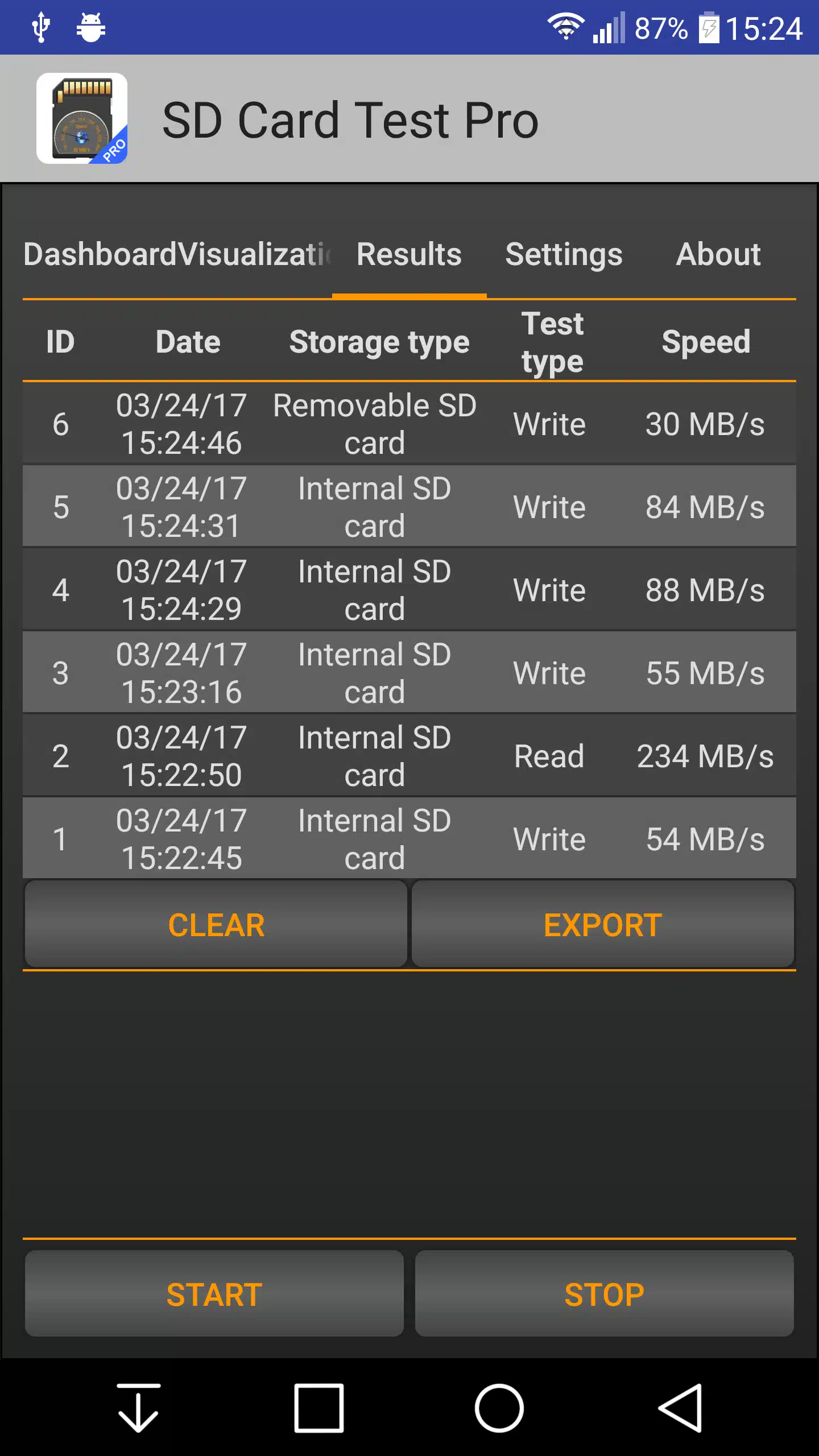 تحميل تطبيق SD Card Test Pro لاختبار سرعة بطاقة SD (3)