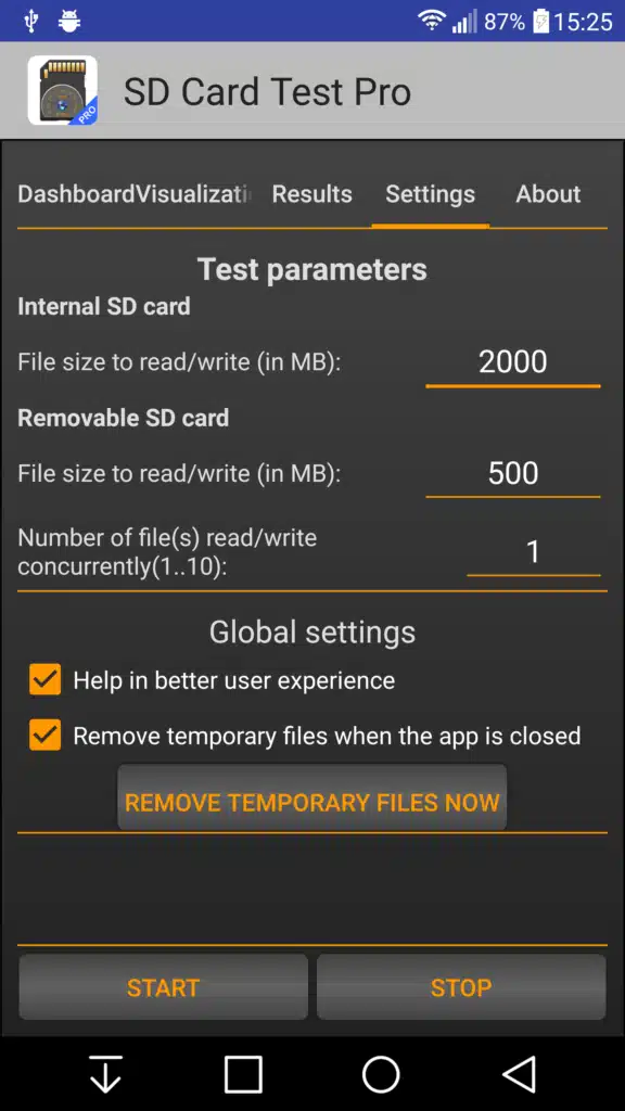 تحميل تطبيق SD Card Test Pro لاختبار سرعة بطاقة SD