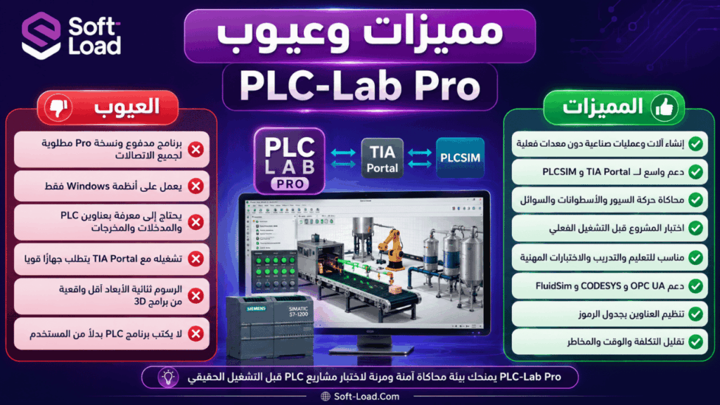 مميزات وعيوب PLC-Lab Pro