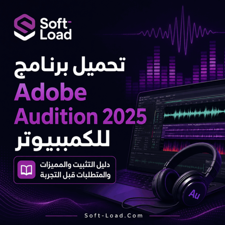 تحميل برنامج Adobe Audition 2025 للكمبيوتر دليل التثبيت والمميزات والمتطلبات قبل التجربة