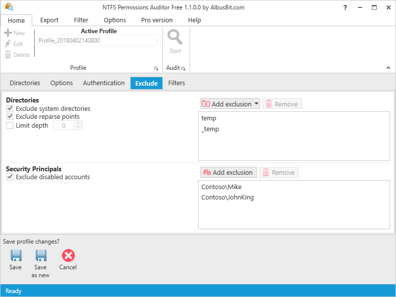 تحميل برنامج AlbusBit NTFS Permissions Auditor Pro لأمان شبكتك