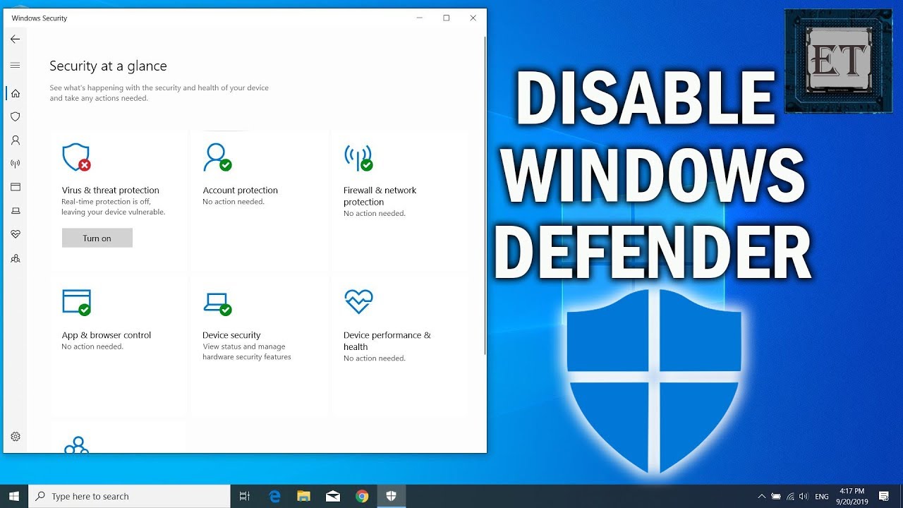 الطريقة الأسرع: Defender Control (2 ثوانٍ)