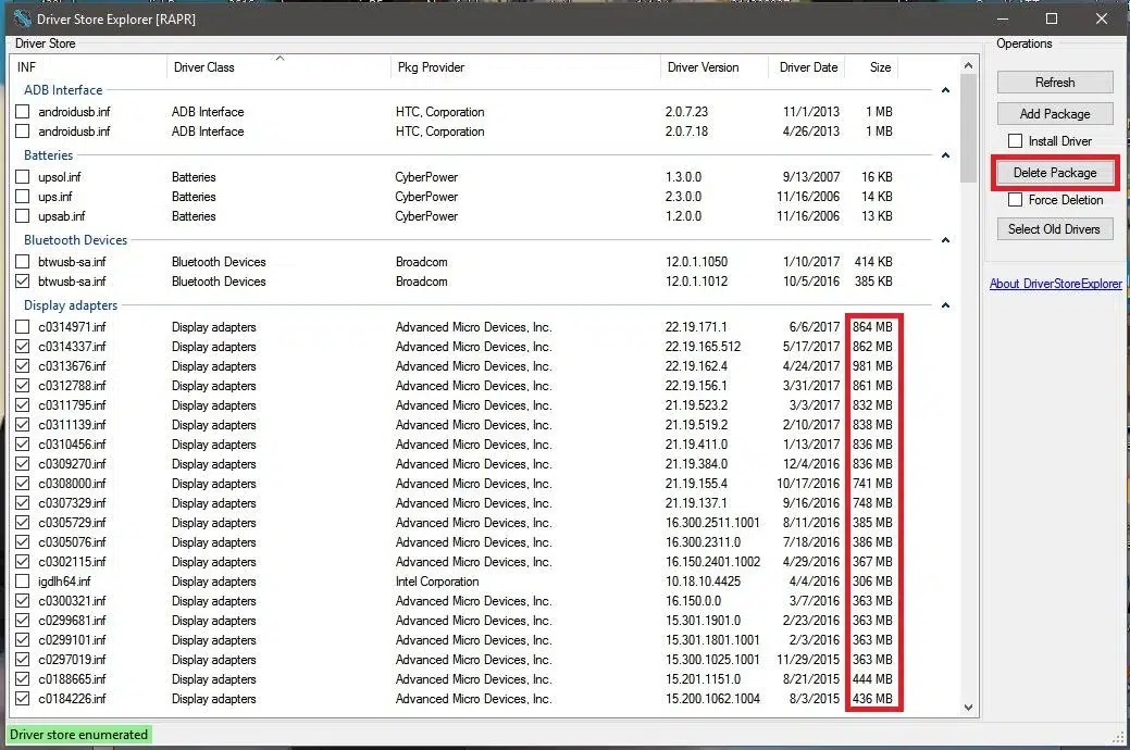 تحميل برنامج DriverStore Explorer لتنظيف وإدارة تعريفات الجهاز