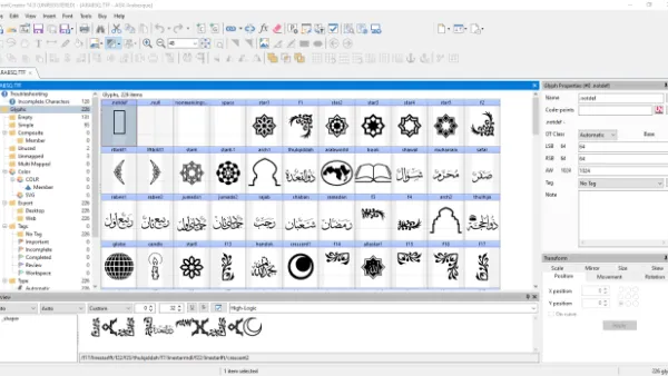 تحميل برنامج High-Logic FontCreator Pro | لتصميم وتحرير الخطوط