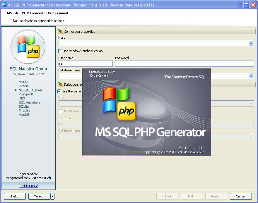 تحميل برنامج MS SQL PHP Generator Professional | لتحويل قواعد بيانات إلى تطبيقات ويب PHP
