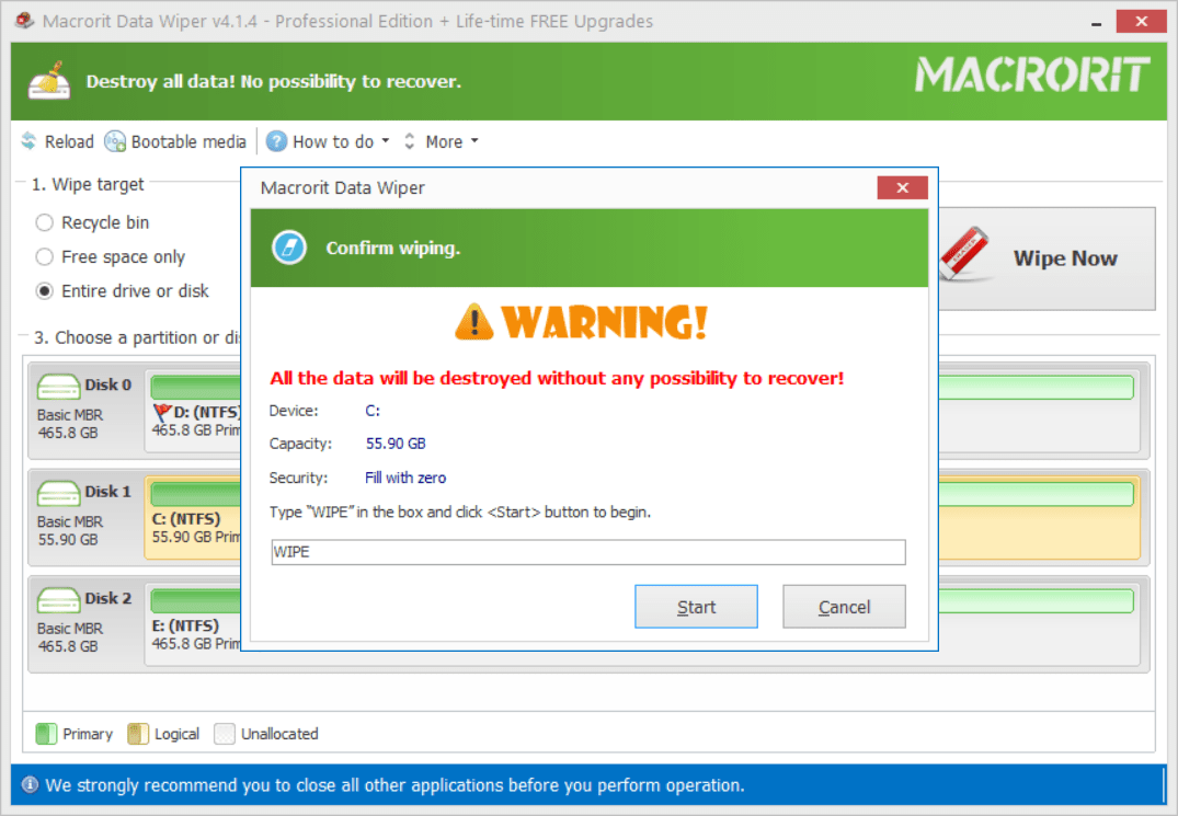 تحميل برنامج Macrorit Data Wiper | لمسح البيانات وحماية الخصوصية