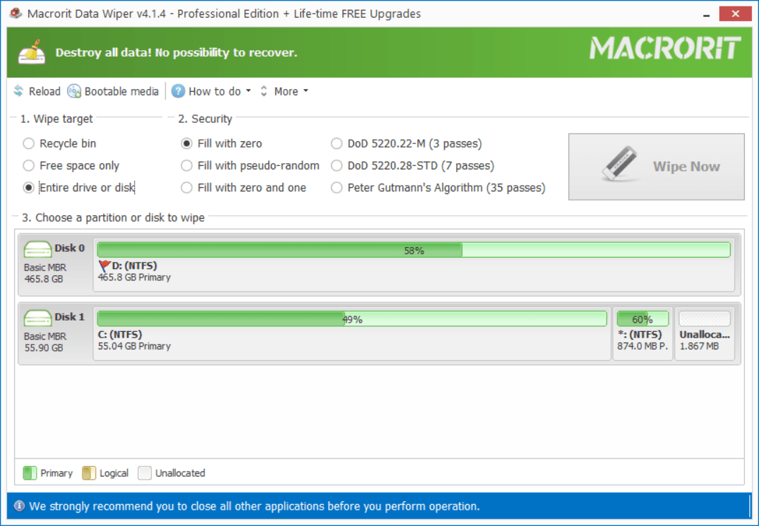 تحميل برنامج Macrorit Data Wiper | لمسح البيانات وحماية الخصوصية