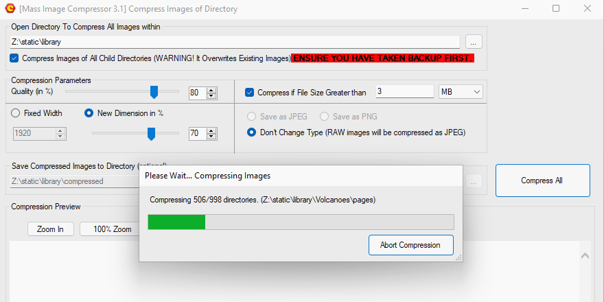 تحميل برنامج Mass Image Compressor | لضغط الصور الجماعي