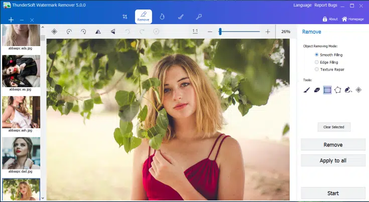 تحميل برنامج ThunderSoft Watermark Remover لإزالة العلامات المائية