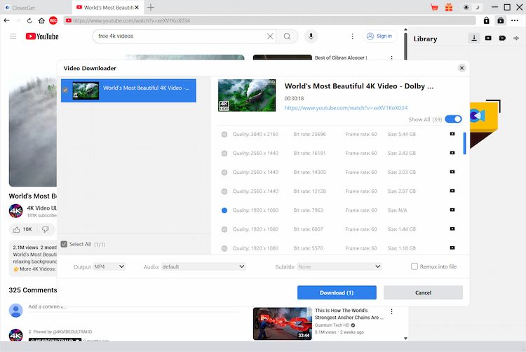 تحميل برنامج Video Downloader Ultimate | لتحميل الفيديوهات بجودة 4K