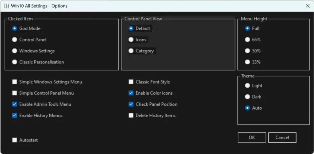 تحميل برنامج Win10 All Settings للتحكم الكامل في Windows 10 بضغطة زر واحدة
