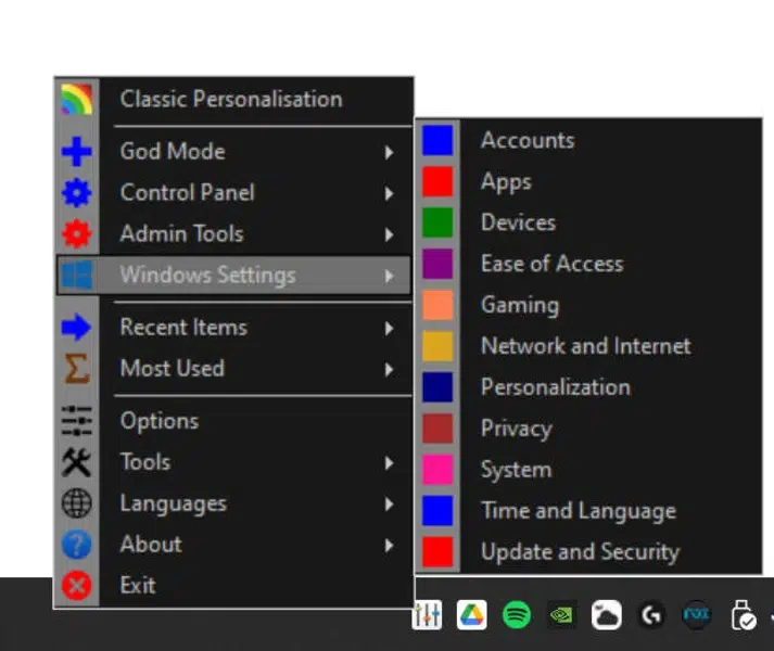 تحميل برنامج Win10 All Settings للتحكم الكامل في Windows 10 بضغطة زر واحدة