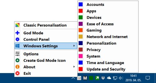 تحميل برنامج Win10 All Settings للتحكم الكامل في Windows 10 بضغطة زر واحدة